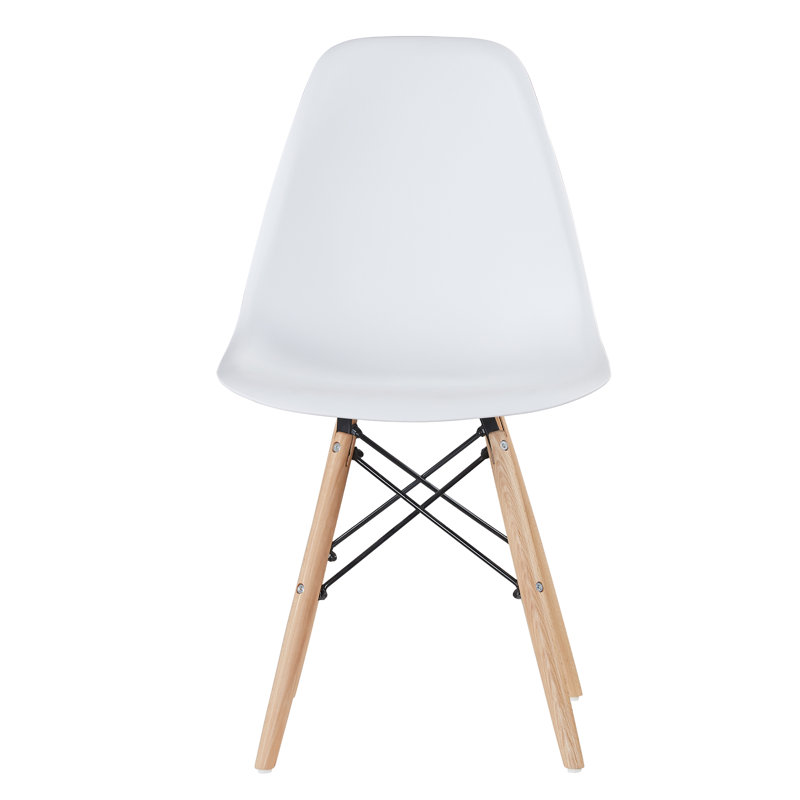 White Plastic Chairs With Wooden Legs - Propercase